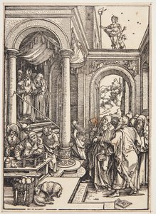 Presentationen av jungfrun i templet av Albrecht Dürer
