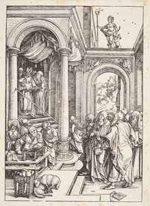 Presentationen av jungfrun i templet av Albrecht Dürer