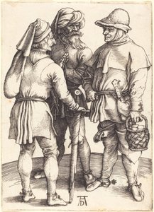 Tre bönder i samtal av Albrecht Dürer