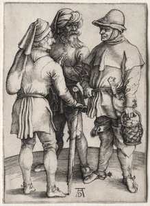 Tre bönder i samtal av Albrecht Dürer