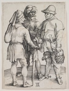 Tre bönder i samtal av Albrecht Dürer