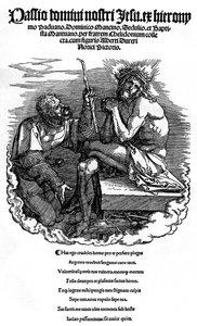 Titelsida till serien Den stora passionen, 1510, 1936 av Albrecht Dürer