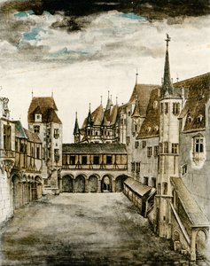 Utsikt över slottsgården av Albrecht Dürer