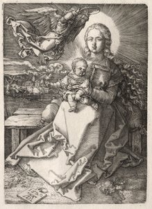 Jungfru krönt av en ängel av Albrecht Dürer