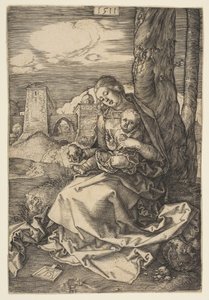 Jungfru och barn med päron, 1511. av Albrecht Dürer