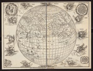 Världskarta av Johannes Stabius av Albrecht Dürer