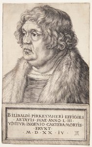 Willibald Pirckheimer av Albrecht Dürer