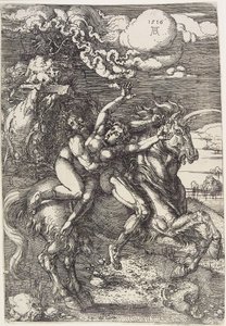 Bortförande på en enhörning av Albrecht Dürer