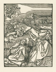 Plågorna i trädgården - Kristus på Olivberget, ca 1508-09 (träsnitt) av Albrecht Dürer or Duerer