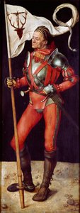Altartavla Paumgartner: "" Saint Eustachius"" Målning av Albrecht Durer (1471-1528) 1504 ca. Sol. 157x61 cm München, Alte Pinakothek av Albrecht Dürer