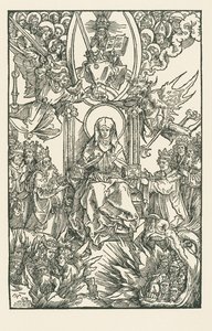 Birgitta överlämnar sina verk till kejsaren, kungarna och prinsarna av Albrecht Dürer or Duerer