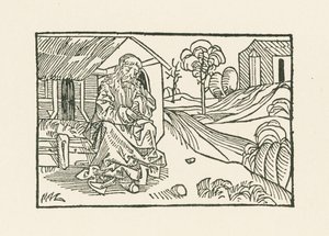 Bror Claus framför stugan av Albrecht Dürer or Duerer