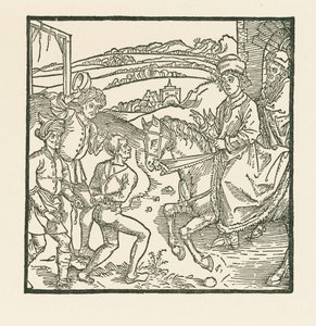 Catonet räddar en ondskefull gärningsman från galgen av Albrecht Dürer or Duerer
