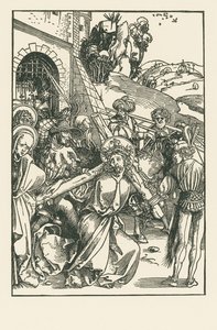 Kristus bär korset, ca 1500 (träsnitt) av Albrecht Dürer or Duerer