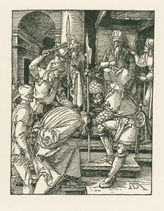 Kristus inför Hannas, ca 1508-09 (träsnitt) av Albrecht Dürer or Duerer