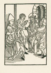 Kristus inför Kajafas av Albrecht Dürer or Duerer