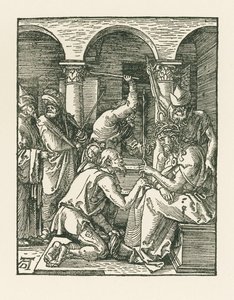 Kristus kröns med törnen, ca 1509 (träsnitt) av Albrecht Dürer or Duerer
