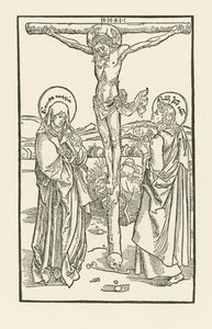 Kristus på korset med Jungfru Maria och Johannes av Albrecht Dürer or Duerer