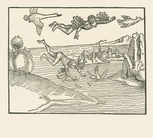 Daidalos och Ikaros av Albrecht Dürer or Duerer