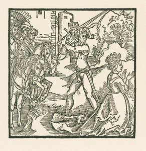 Kung Jehu låter halshugga sin hustru Isebel av Albrecht Dürer or Duerer