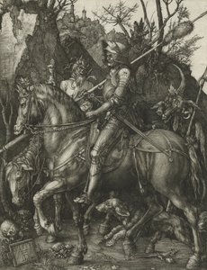 Riddare, Döden och Djävulen av Albrecht Dürer