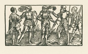 Riddare och soldater av Albrecht Dürer or Duerer