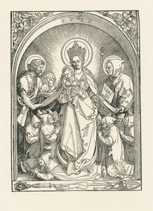Madonna med kartusianermunkar, Johannes Döparen och Bruno av Albrecht Dürer or Duerer