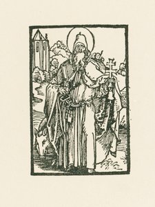 Sankt Antonius den store av Albrecht Dürer or Duerer