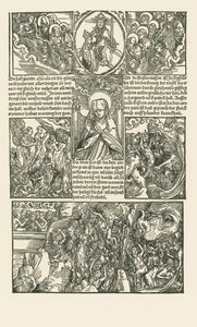 Heliga Birgitta och Jungfru Maria går i förbön för de fördömda av Albrecht Dürer or Duerer