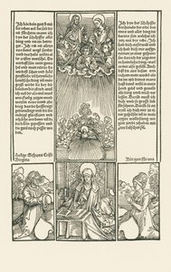 Heliga Birgitta som förebedjare, med ett gift par som ber av Albrecht Dürer or Duerer