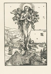 Heliga Maria Magdalena i extas, ca 1504-05 (träsnitt) av Albrecht Dürer or Duerer