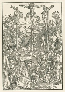 Lilla Golgata, ca 1503-04 (träsnitt) av Albrecht Dürer or Duerer