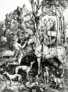 St Eustace av Albrecht Dürer