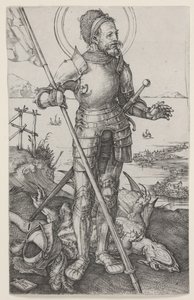 St George till fots av Albrecht Dürer