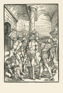 Flagellationen, ca 1500 (träsnitt) av Albrecht Dürer or Duerer