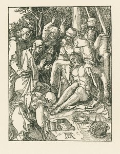 Klagovisan över Kristus, ca 1509-10 (träsnitt) av Albrecht Dürer or Duerer