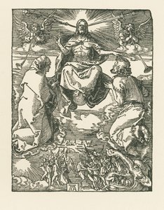 Den yttersta domen, ca 1510 (träsnitt) av Albrecht Dürer or Duerer