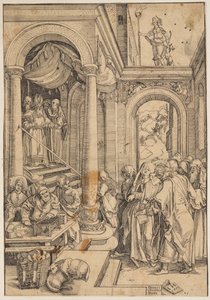 Presentationen av jungfrun i templet av Albrecht Dürer