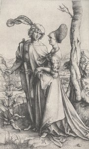 The Promenade, ca 1496-1497 (gravyr) av Albrecht Dürer