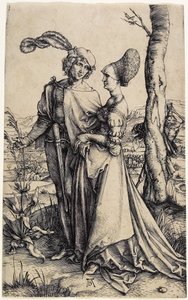 Promenaden, omkring 1496 av Albrecht Dürer