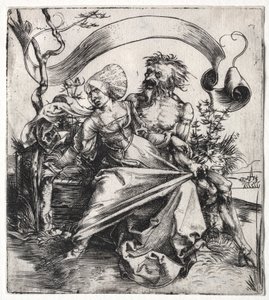 The Ravisher, c. 1495 (gravyr) av Albrecht Dürer or Duerer