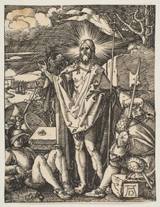 Uppståndelsen, från den lilla passionen, c.1510 av Albrecht Dürer