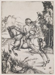 Den lilla kuriren, ca 1496 (gravyr) av Albrecht Dürer or Duerer