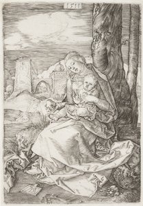 Jungfrun och barnet med päron av Albrecht Dürer