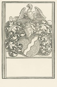 Michael Behaims vapensköld, ca 1518-20 (träsnitt) av Albrecht Dürer or Duerer