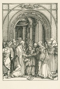 Jungfru Marias bröllop, ca 1504 (träsnitt) av Albrecht Dürer or Duerer