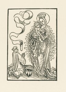 Jungfru Maria dyrkad av Albrecht von Bonstetten av Albrecht Dürer or Duerer