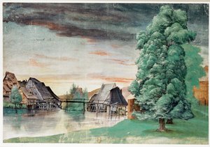 Weidenmuehle - Kvarn under pilar av Albrecht Dürer or Duerer
