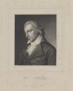 Porträtt av Friedrich von Schiller 1759-1805, ca. 1840 av Albrecht Fürchtegott Schultheiss