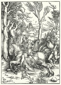 Riddaren och Landsknecht av Albrecht Dürer